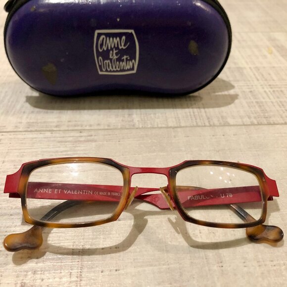 Anne et Valentin Fabulous Frames Red Tortoise Eyeglasses Made in France ORI - Picture 1 of 5